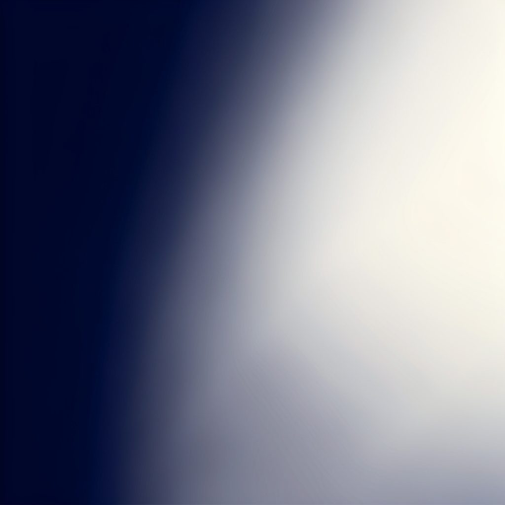 Abstract gradient composition in deep navy and soft off-white, gentle diagonal transition with no figures or objects.